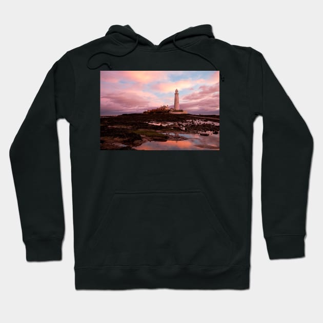 St Mary's Island in the pink Hoodie by Violaman